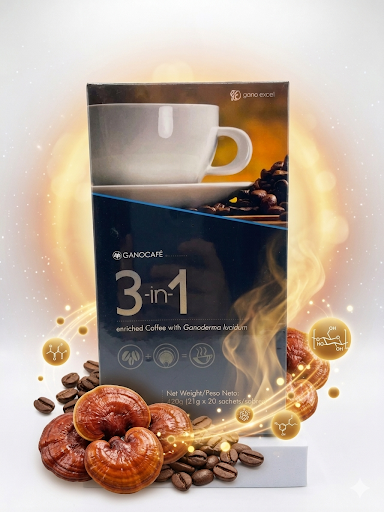Enriched coffee with ganoderma